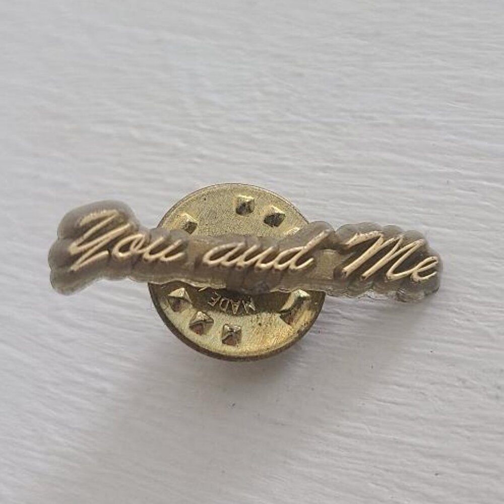 You And Me Buddies Family Vintage Lapel Pin
